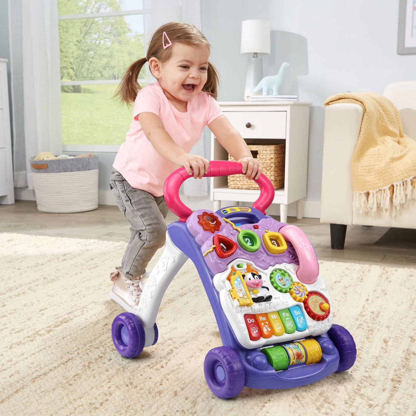 VTech Sit-to-Stand Learning Walker (Frustration Free Packaging - English Version), Purple VTech