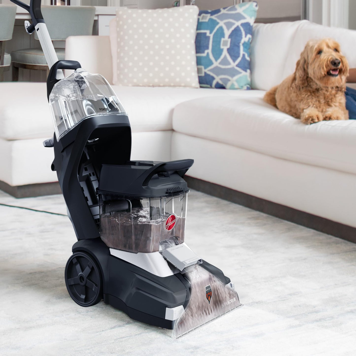 Hoover Oxy Carpet Cleaner Solution,128 oz. Ocean Breeze Scent, Deep Cleaning Carpet Shampoo Solution, Removes Tough Colored Stains from Carpet and Upholstery, Pair with Hoover Carpet Cleaner Machine 🍁 All In One Marketplace Canada