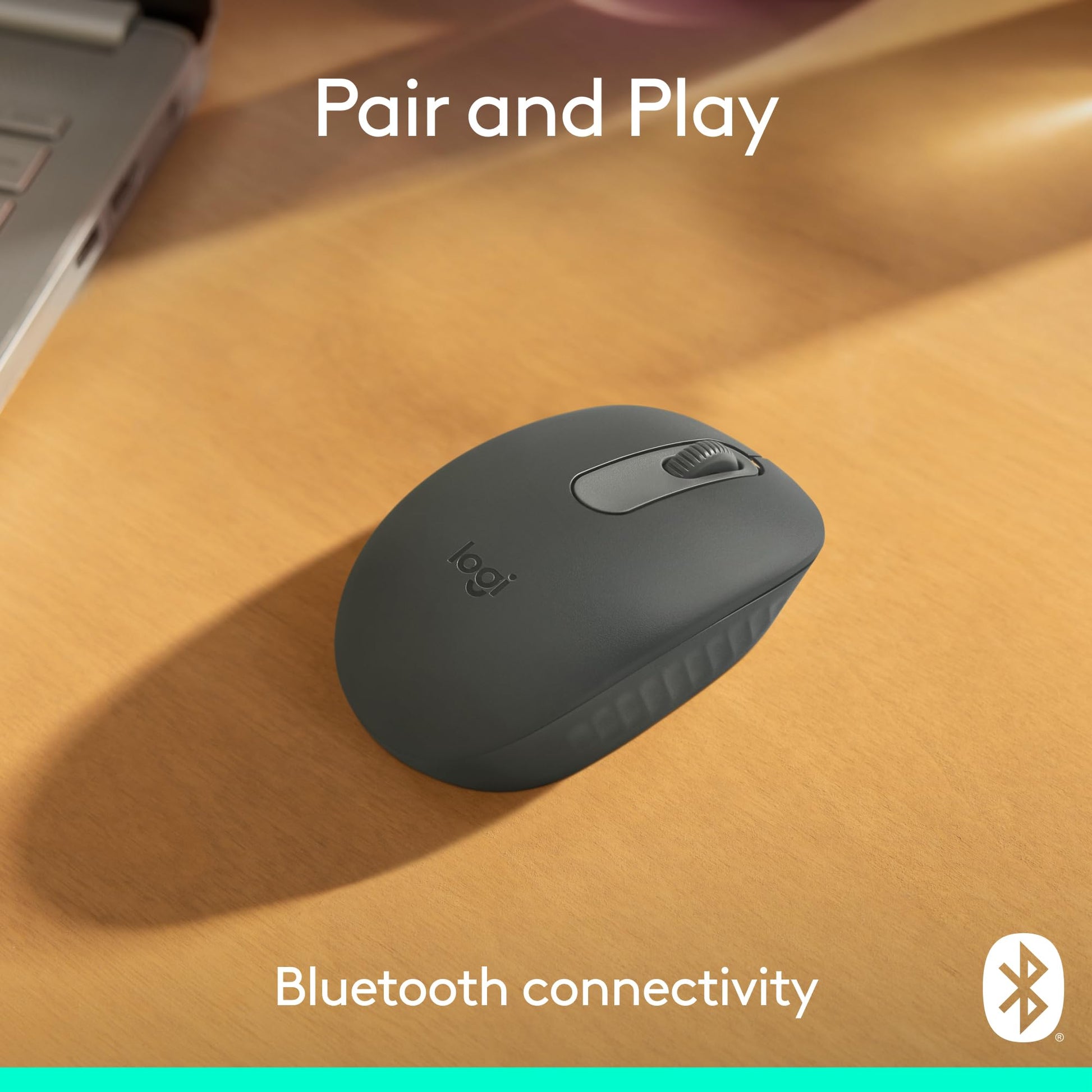 Logitech M196 Bluetooth Wireless Mouse, Compact and Portable Mouse for Laptops, Tablets and More, 12-Month Battery, Smooth Tracking, Compatible with PC and Mac, Windows and macOS - Graphite - Available at All In One Marketplace Canada