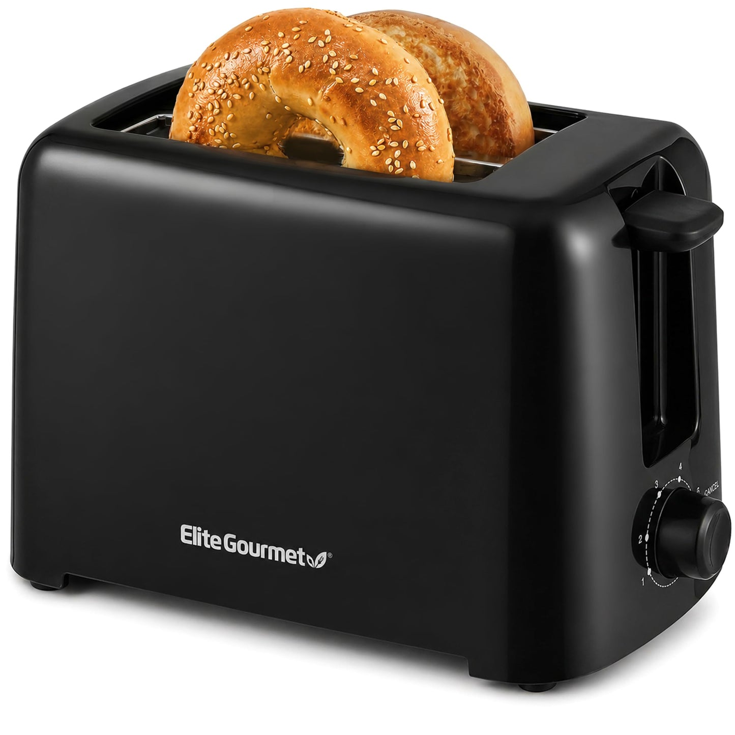 Elite Gourmet 2-Slice Cool Touch Toaster – 6 Browning Levels, Extra Wide 1.25” Slots for Bagels & Thick Bread, Cancel Function, Compact, ETL Certified, Black 🍁 All In One Marketplace Canada