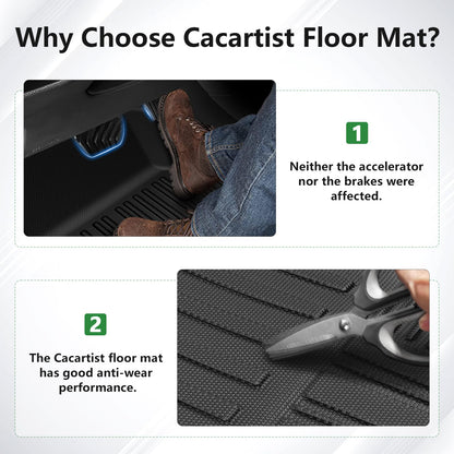 Cacartist Floor Mats Custom Fit for Nissan Kicks 2018-2023 2024 & Kicks Play 2025 Accessories TPE 3D All Weather Floor Liners 1st & 2nd Row Heavy Duty Durable Non-Slip Winter Mats 🍁 All In One Marketplace Canada