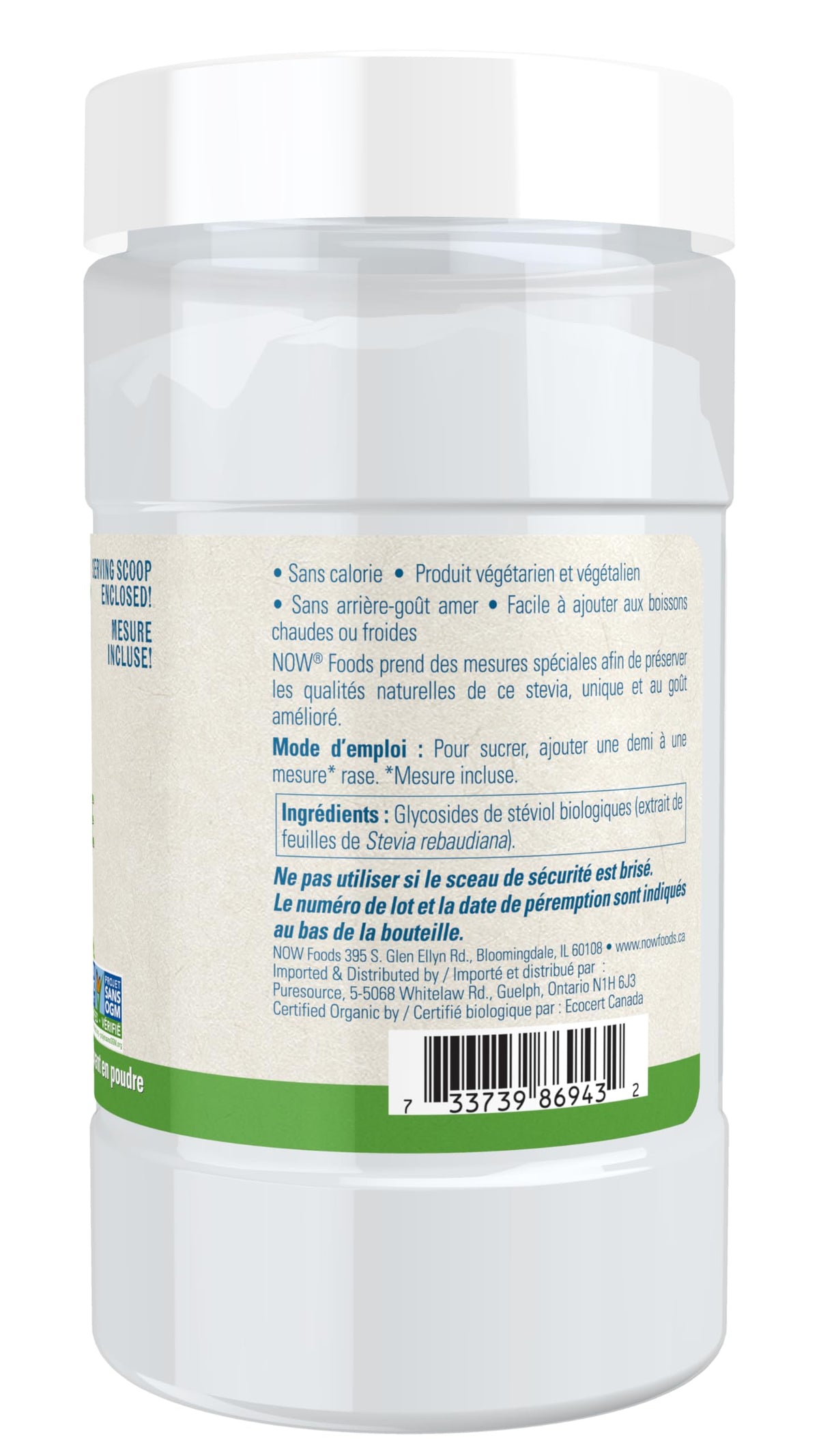 NOW BetterStevia, Organic Zero-Calorie Extract Powder, Keto Friendly, Suitable for Diabetics, No Erythritol, 113g
