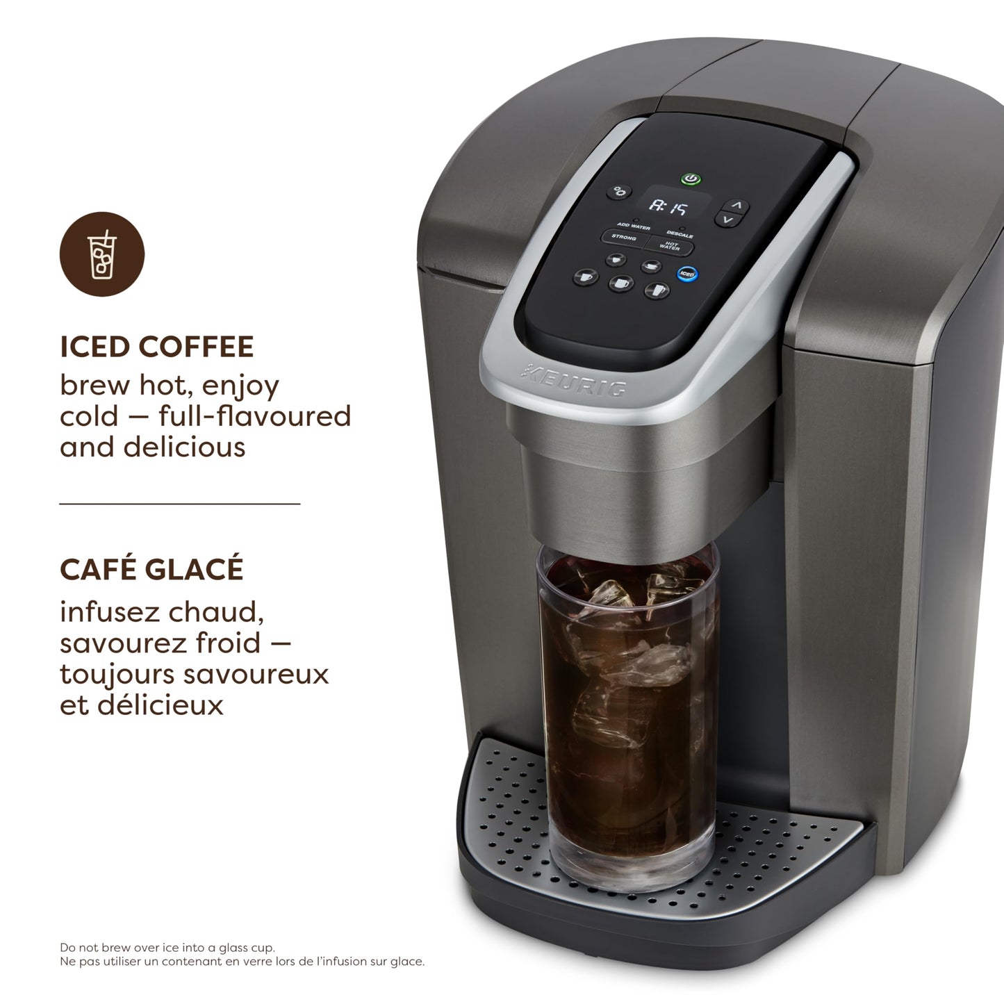 Keurig K-Elite Single Serve K-Cup Pod Coffee Maker, With Iced Brew Functionality And Quiet Brew Technology, Brushed Slate