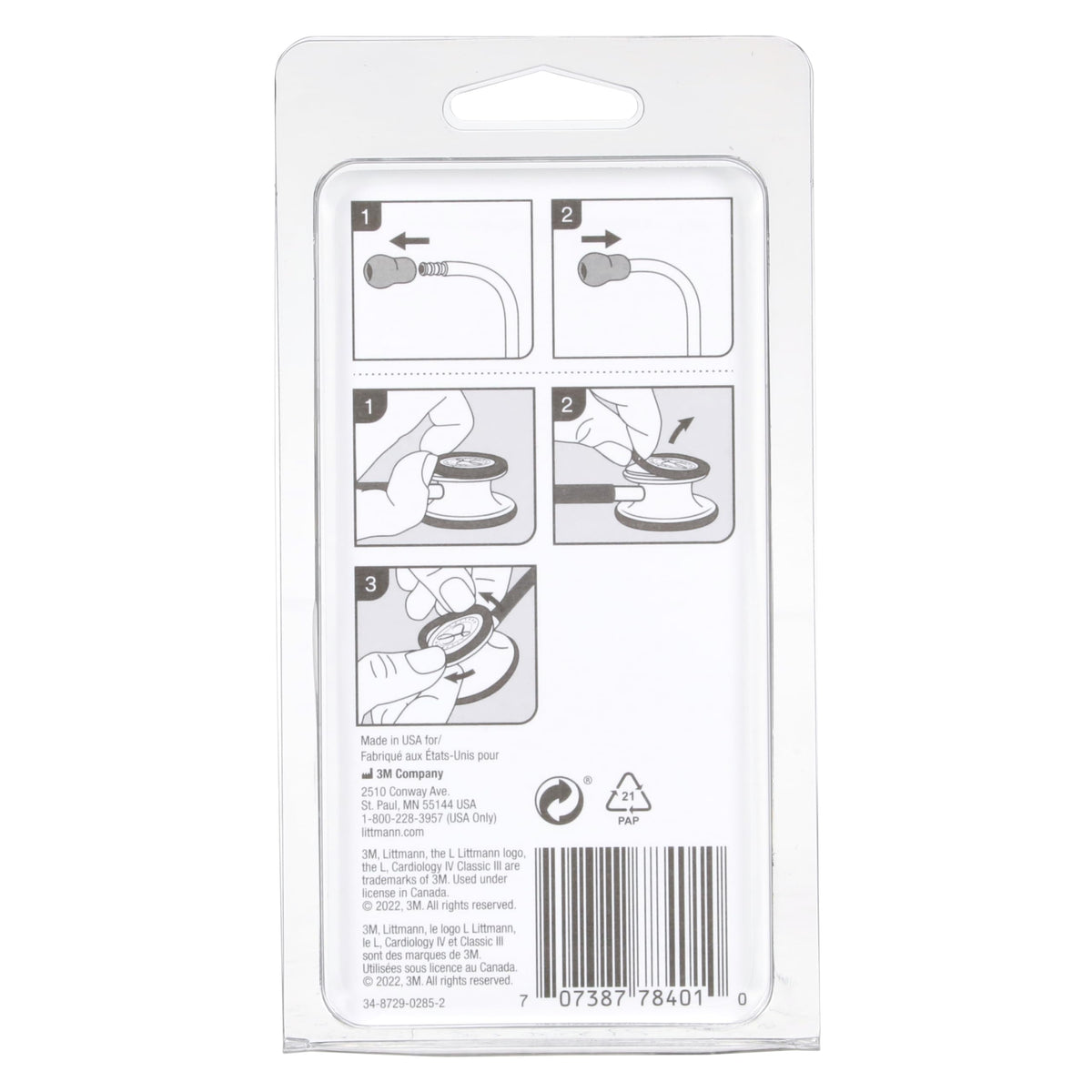 3M Littmann Stethoscope Spare Parts Kit – Gray, Compatible with Classic III™, Cardiology IV™, CORE Digital, Includes Eartips, Adult & Pediatric Diaphragms, Non-Chill Bell Sleeve, 40017