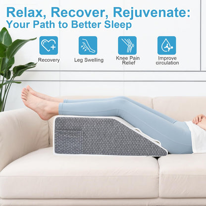 Ceecysaa Leg Elevation Pillow for Bed,20cm Height High-Density Foam Pillow 🍁 All In One Marketplace Canada Ceecysaa