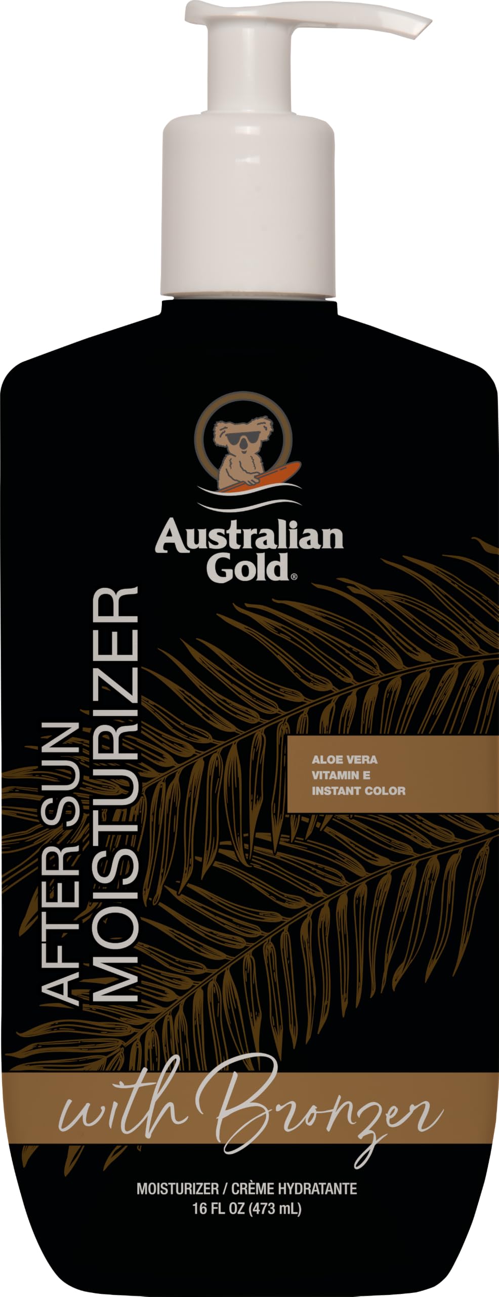 Australian Gold After Sun Moisturizer with Bronzer 16oz-473ML Aloe, Vitamin E, Instant Colour, Moisturizing Cream, Cocoa Dreams Scent Australian Gold