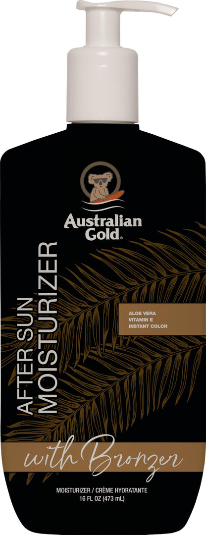 Australian Gold After Sun Moisturizer with Bronzer 16oz-473ML Aloe, Vitamin E, Instant Colour, Moisturizing Cream, Cocoa Dreams Scent Australian Gold