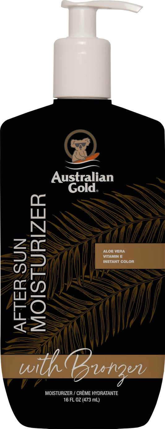 Australian Gold After Sun Moisturizer with Bronzer 16oz-473ML Aloe, Vitamin E, Instant Colour, Moisturizing Cream, Cocoa Dreams Scent Australian Gold