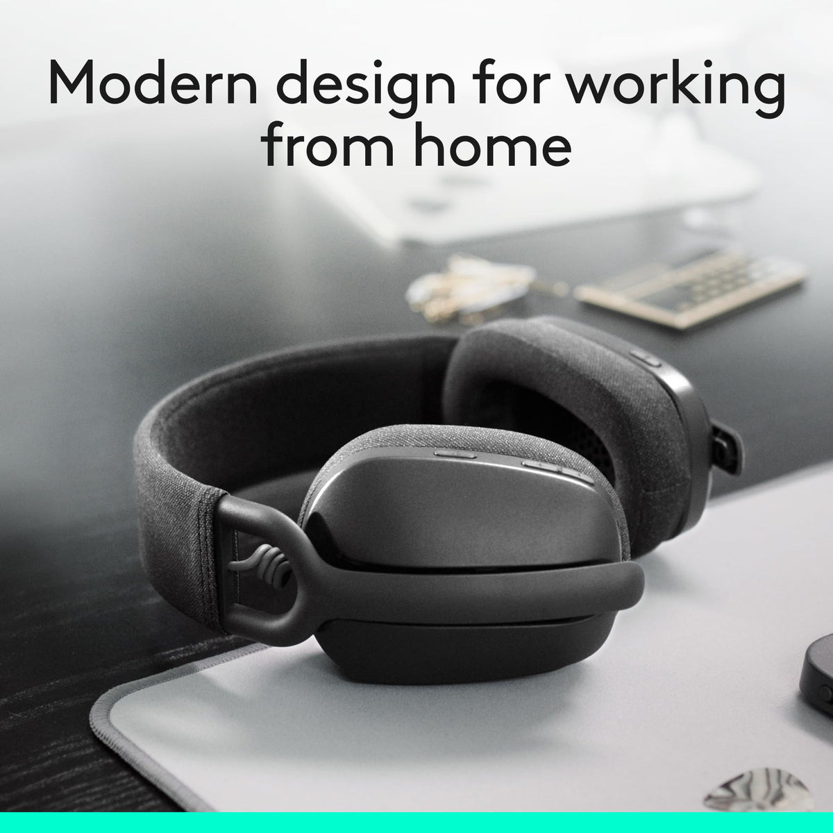 Logitech Zone Vibe 100 Lightweight Wireless Over Ear Headphones - Graphite