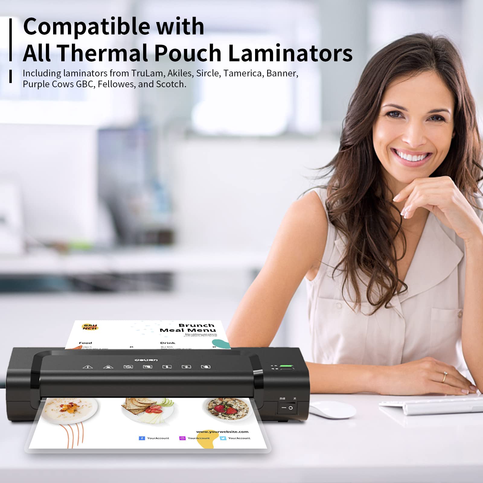 PAPRMA 3-MiL Laminating Sheets 200 Packs, Laminate Pouches Holds 8.5-x-11-inch Sheet, Clear Thermal Laminator Paper 9-x-11.5-inch - Available at All In One Marketplace Canada