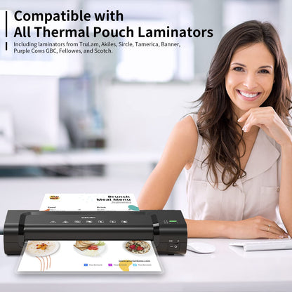 PAPRMA 3-MiL Laminating Sheets 200 Packs, Laminate Pouches Holds 8.5-x-11-inch Sheet, Clear Thermal Laminator Paper 9-x-11.5-inch - Available at All In One Marketplace Canada