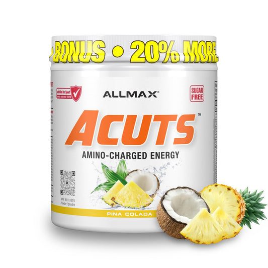 ALLMAX ACUTS Poudre Énergisante aux Acides Aminés, Piña Colada, 30 Portions 🍁 All In One Marketplace Canada