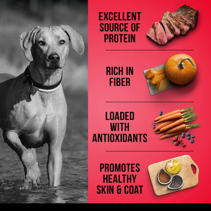 Zoe Grain Free Dog Food, All Breeds, Beef with Peas & Pumpkin, 5 kg Zoë