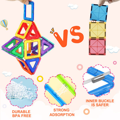 Tolnetr Magnetic Tiles Toddler Toys - Toy for 3 4 5 Year Old Boys Girls 🍁 All In One Marketplace Canada
