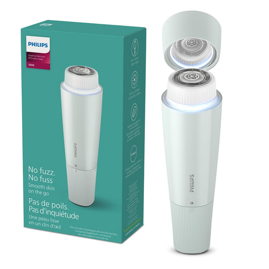 Philips Beauty Cordless 5000 Facial Hair Remover for Women, Electric Facial Hair Removal Shaver for Upper Lip, Chin, Cheeks & Jawline, Gentle Hair Removal at Home & On‑the‑Go, BRR474/00 - Available at All In One Marketplace Canada