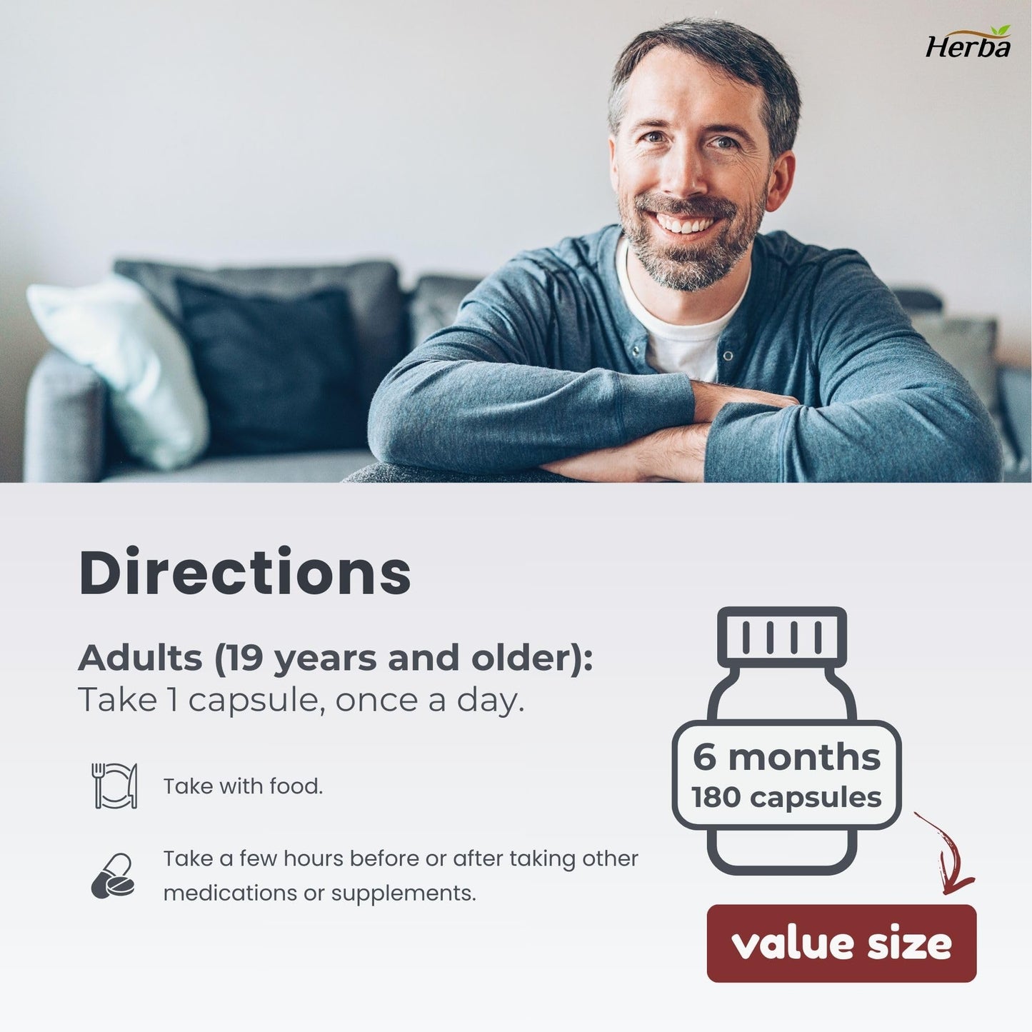 Herba Zinc Picolinate 25mg with Copper and Selenium - 180 Capsules | 3 in 1 Mineral Supplement | Selenium Zinc Copper Supplement | 6 Months Supply | Immune Support | Made in Canada - Available at All In One Marketplace Canada