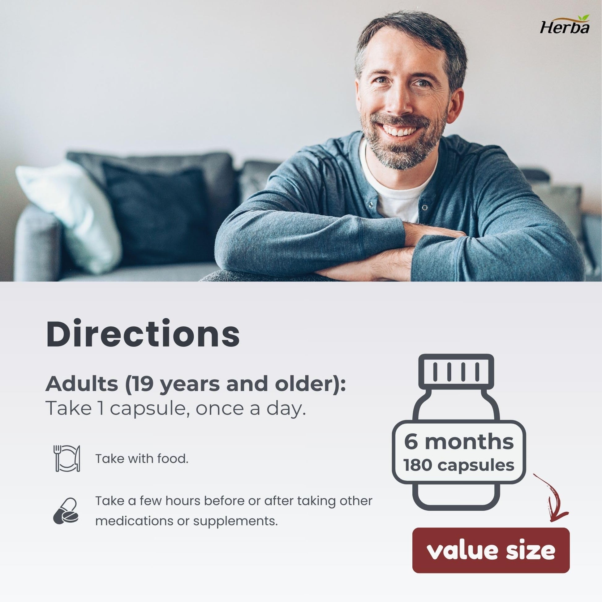 Herba Zinc Picolinate 25mg with Copper and Selenium - 180 Capsules | 3 in 1 Mineral Supplement | Selenium Zinc Copper Supplement | 6 Months Supply | Immune Support | Made in Canada - Available at All In One Marketplace Canada