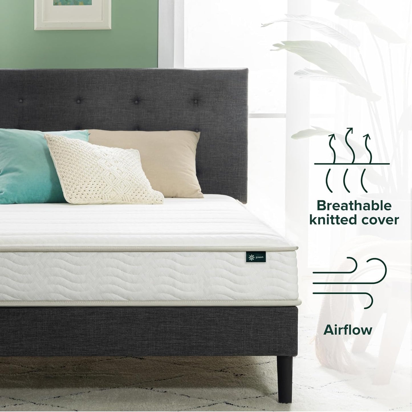 Zinus Narrow Twin Mattress - 6 Inch Foam and Spring Hybrid Mattress, Affordable Mattress, CertiPUR-US Certified Foam with Pressure Relief, Mattress in a Box, 10-Year Warranty, Narrow Twin, 30"x75" Zinus