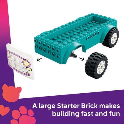 LEGO Friends Heartlake City Ice Cream Truck Toy - Building Toy Pretend Play Set for Kids, Girls and Boys, Ages 4+ - Preschool Building Blocks with 2 Minidolls and Rabbit Figure - 42644 - Available at All In One Marketplace Canada