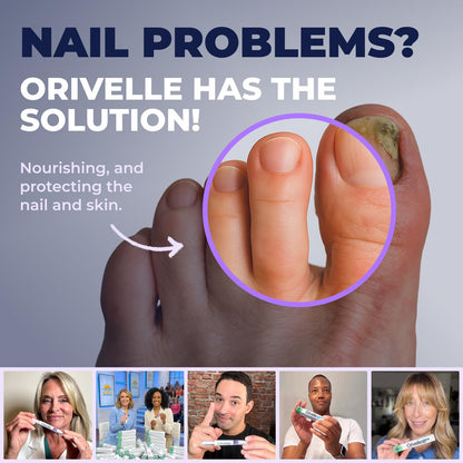 Orivelle Toenail Care Pen - Extra Strength Toe Nail Remedy - Professional Nail Solution for Fingernail with Tea Tree Oil (Pack of 4)