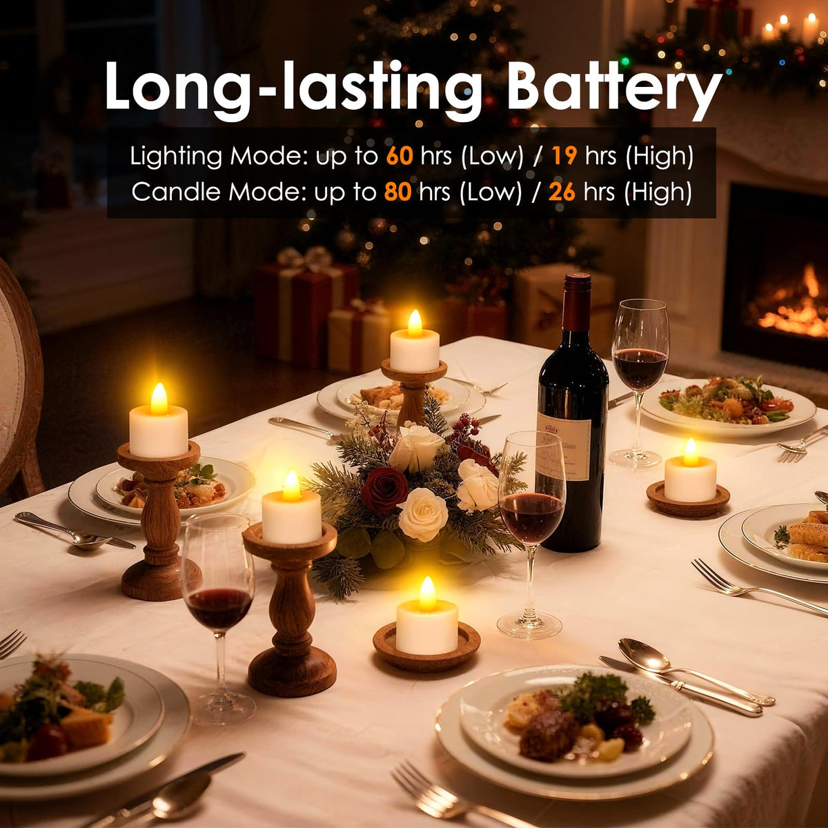 Ropelux 12 Rechargeable Tea Lights with Charging Base,Realistic Flickering Dimmable LED Candles with Remote Control Timer in Warm Yellow for Christmas,Weddings, Parties, Festivals (12 Pack) 🍁 All In One Marketplace Canada