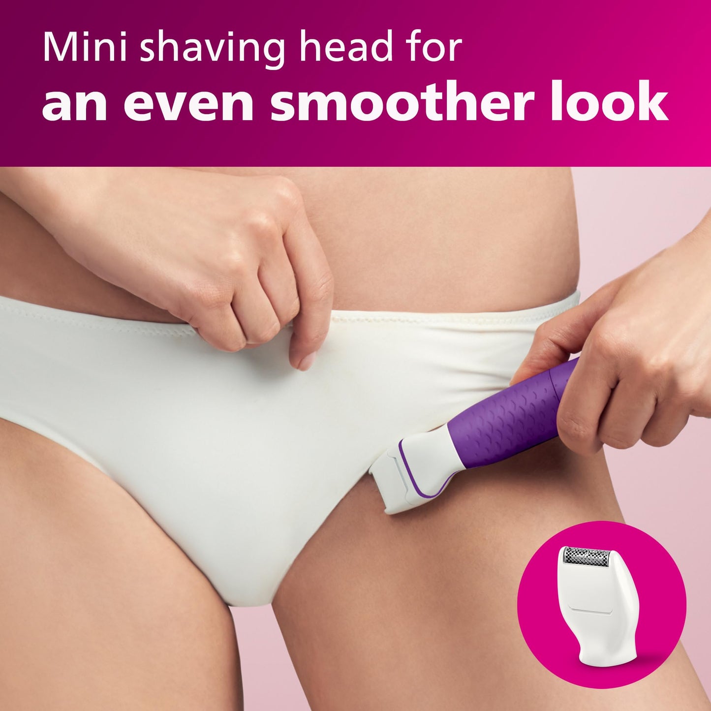 Philips BikiniGenie Cordless Women's Bikini Line Trimmer, BRT383/50, 3 Count (Pack of 1) - Available at All In One Marketplace Canada