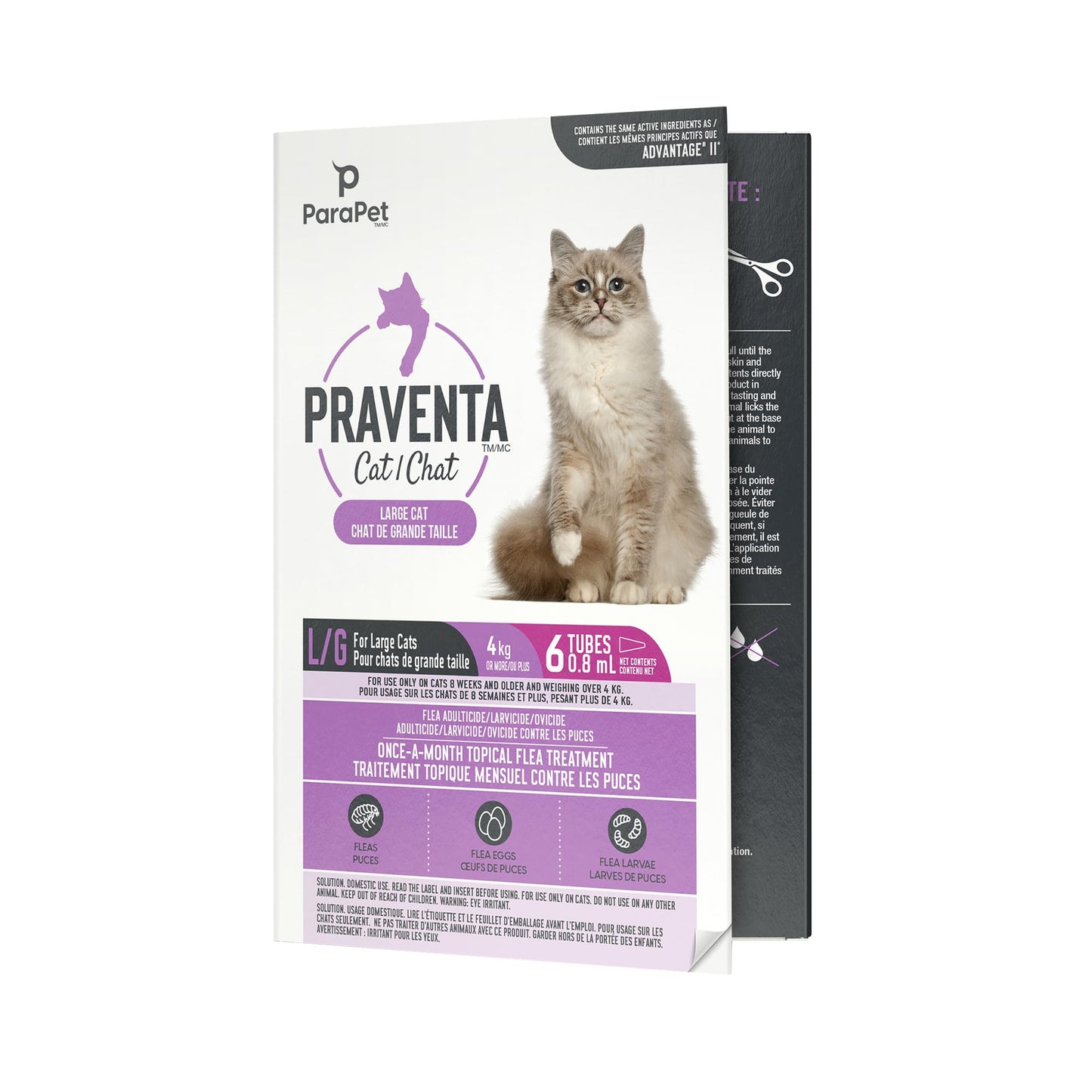 Parapet Praventa for Large Cats - 6 Tubes ParaPet