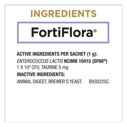 Purina Pro Plan Veterinary Supplements Fortiflora Powdered Cat Probiotics - 30 g sachets (Pack of 30)
