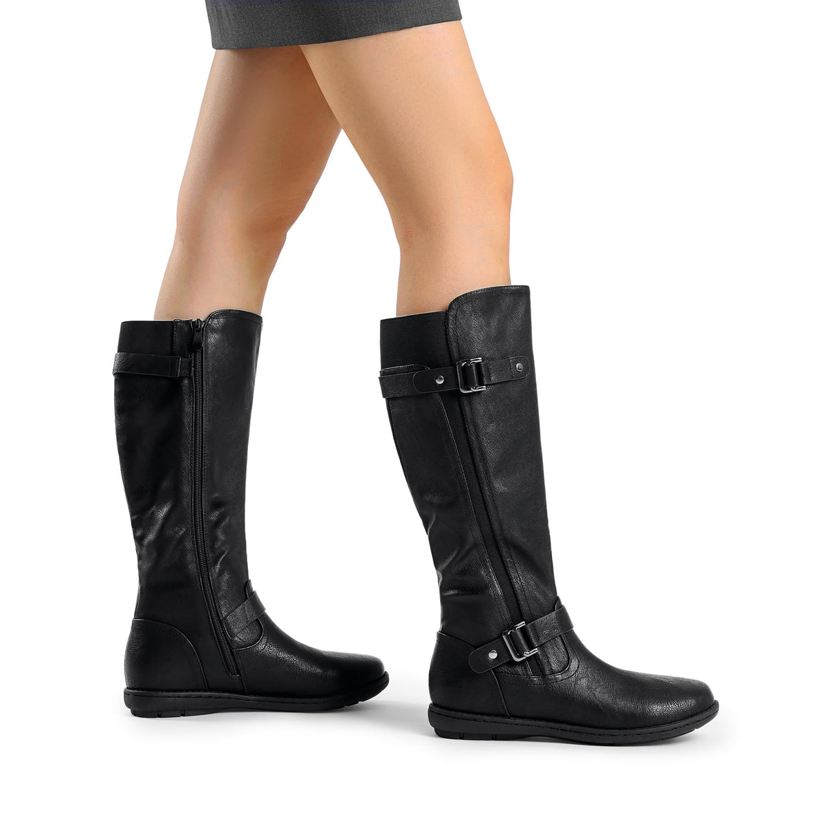 DREAM PAIRS Women Knee High Faux Fur Lined Boots,Black,9 🍁 All In One Marketplace Canada