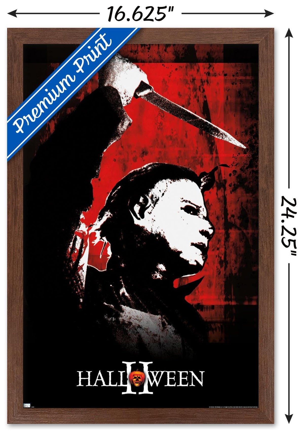 Halloween II - Affiche Murale Rouge