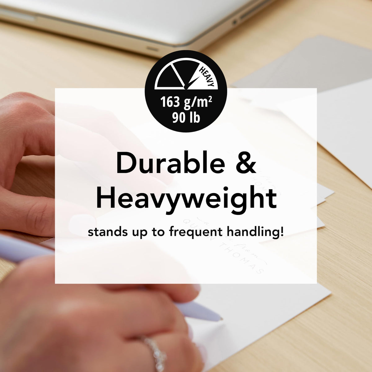 Neenah Cardstock, 8.5" x 11", Heavy-Weight, White, 94 Brightness, 300 Sheets (91437)
