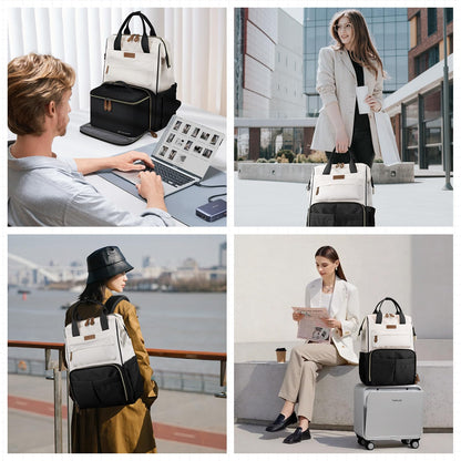 Maelstrom 15.6-17.3" Laptop Backpack with Lunch Box, Work Bag for Women Men