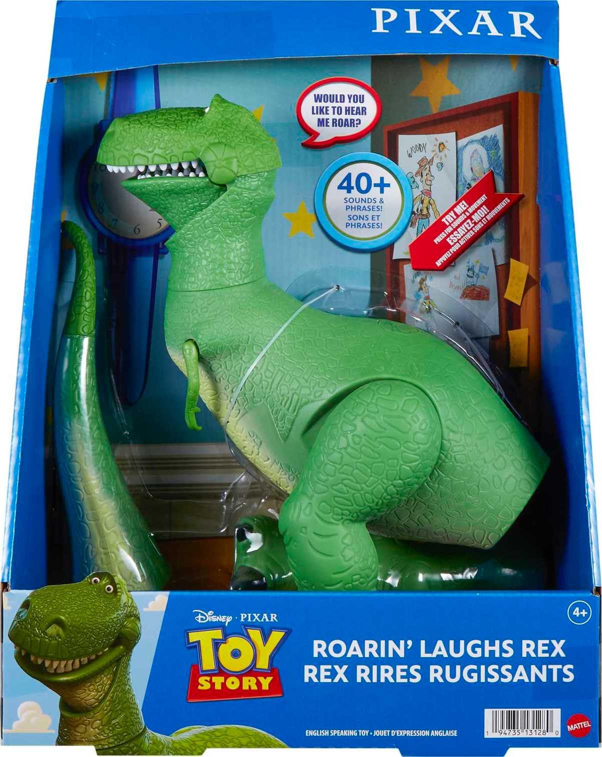 Mattel Disney and Pixar Toy Story Roarin’ Laughs Rex