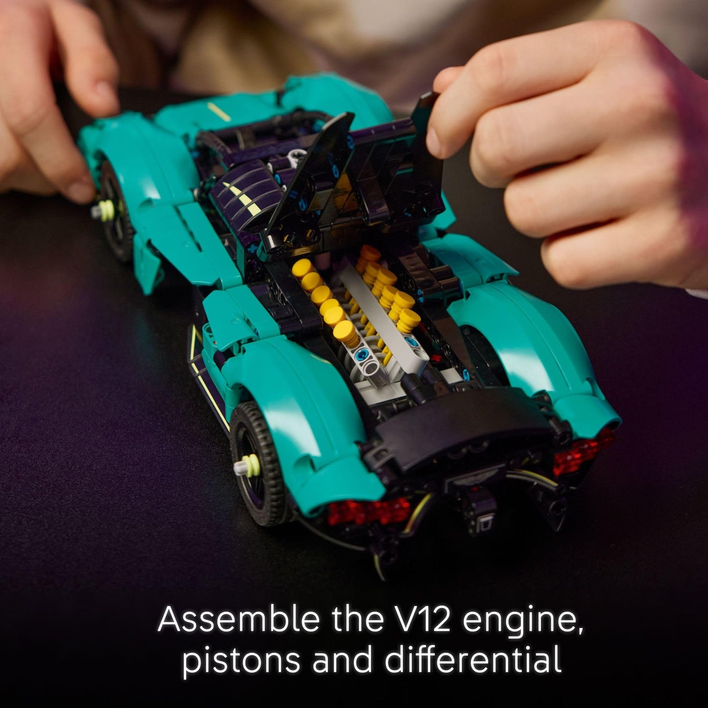 LEGO Technic Aston Martin Valkyrie Toy Car - Kids Model Kit Toy for Boys and Girls, Ages 9+ - Vehicle Building Set for Pretend Play & STEM Learning - Sports Car Gift Idea for Birthdays - 42208 LEGO