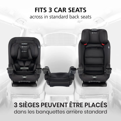 Safety 1st EverSlim 4-in-1 Convertible All-in-One Car Seat, infant to toddler, rear and forward facing, booster mode, backless booster, Fits 3 across, Washable seat, Birth to 10 years, Hexagon Horizon - Available at All In One Marketplace Canada