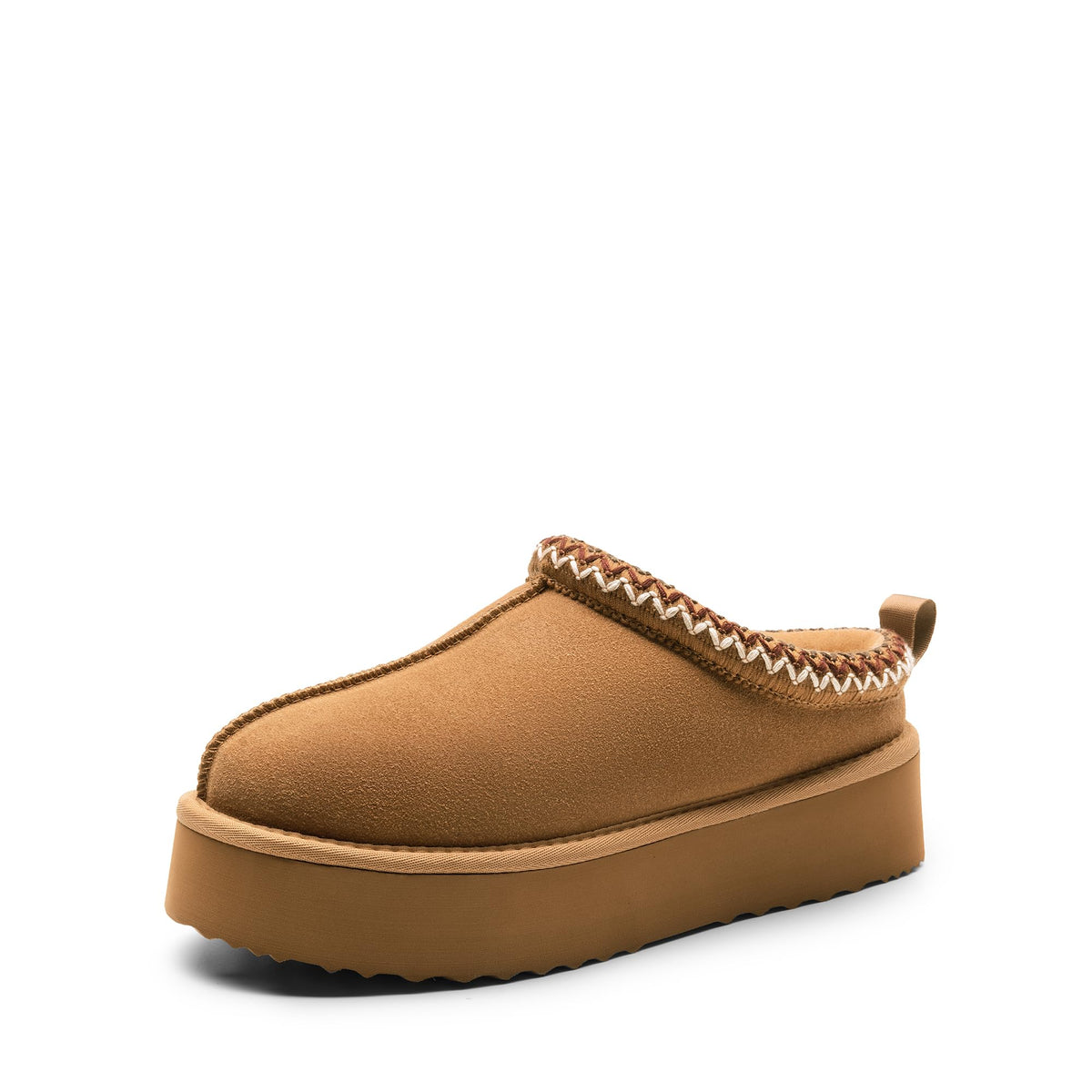 DREAM PAIRS Women's Platform Slippers Genuine Suede,Chestnut,7 🍁 All In One Marketplace Canada