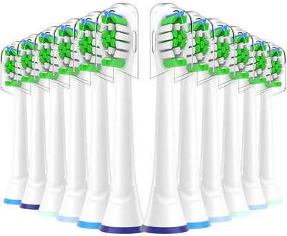 Replacement Toothbrush Head Compatible with Philips Sonicare Electric Toothbrush - Fit Plaque Control, Gum Health, FlexCare, HealthyWhite, Essence+ and EasyClean, 12 Pack - Available at All In One Marketplace Canada