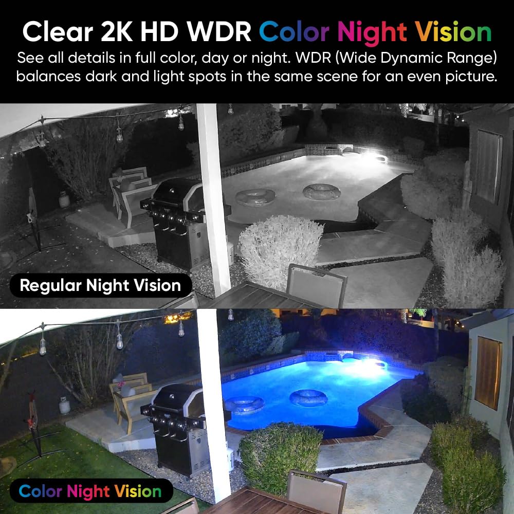 Wyze Pan Cam Duo Indoor/Outdoor IP65 2K 360° Pan/Tilt/Zoom Smart Home Security Camera with Color Night Vision, Works with Alexa & Google Assistant, White WYZE