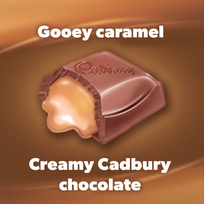 Cadbury Caramilk Chocolate Bars, 50g Singles, Pack of 24 Individually Wrapped