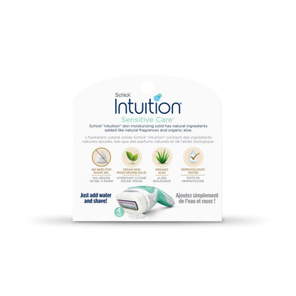 Intuition Schick Sensitive Skin Womens Razor Refills with Vitamin E & Aloe, Pack of 6 - Available at All In One Marketplace Canada
