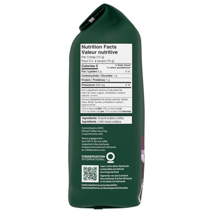 Starbucks Espresso Roast Ground Coffee 340g - 6 Pack Dark Roast