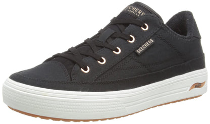 Skechers Women's Arch Fit Arcade-Meet Ya There Sneaker, Black, 7 🍁 All In One Marketplace Canada