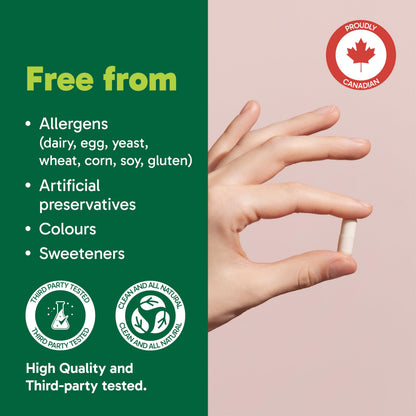 Organika Canadian-Made NAD+ Booster - NRC - for Energy Metabolism, Healthy Aging, Vitamin B3, and Cellular Health - 60vcaps, 60 Day Supply - Available at All In One Marketplace Canada