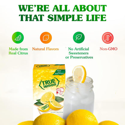 True Lemon & Lime Water Enhancer - Sugar-Free, Zero Calorie Citrus Packets (100 Count Each Flavor)