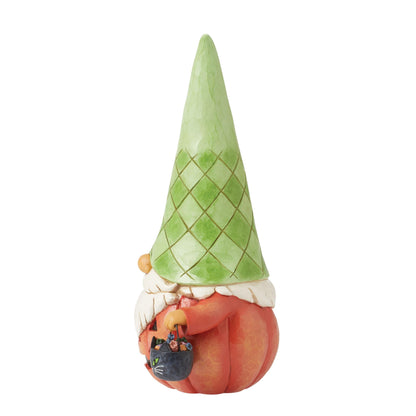 Figurine Enesco Jim Shore Heartwood Creek, gnome d'Halloween avec citrouille et bonbons, 17,7 cm, multicolore