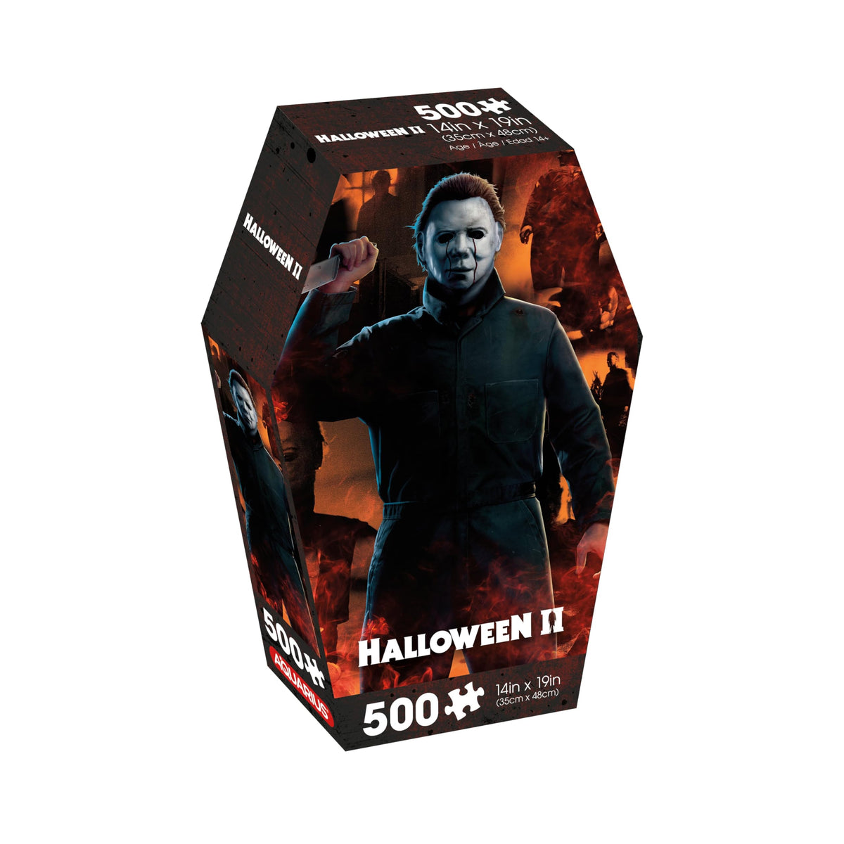 Puzzle Aquarius Halloween II 500 pièces (Puzzle de 500 pièces) - Anti-reflet - Ajustement précis - Marchandise et objets de collection sous licence officielle du film Halloween II - 35,5 x 48 cm