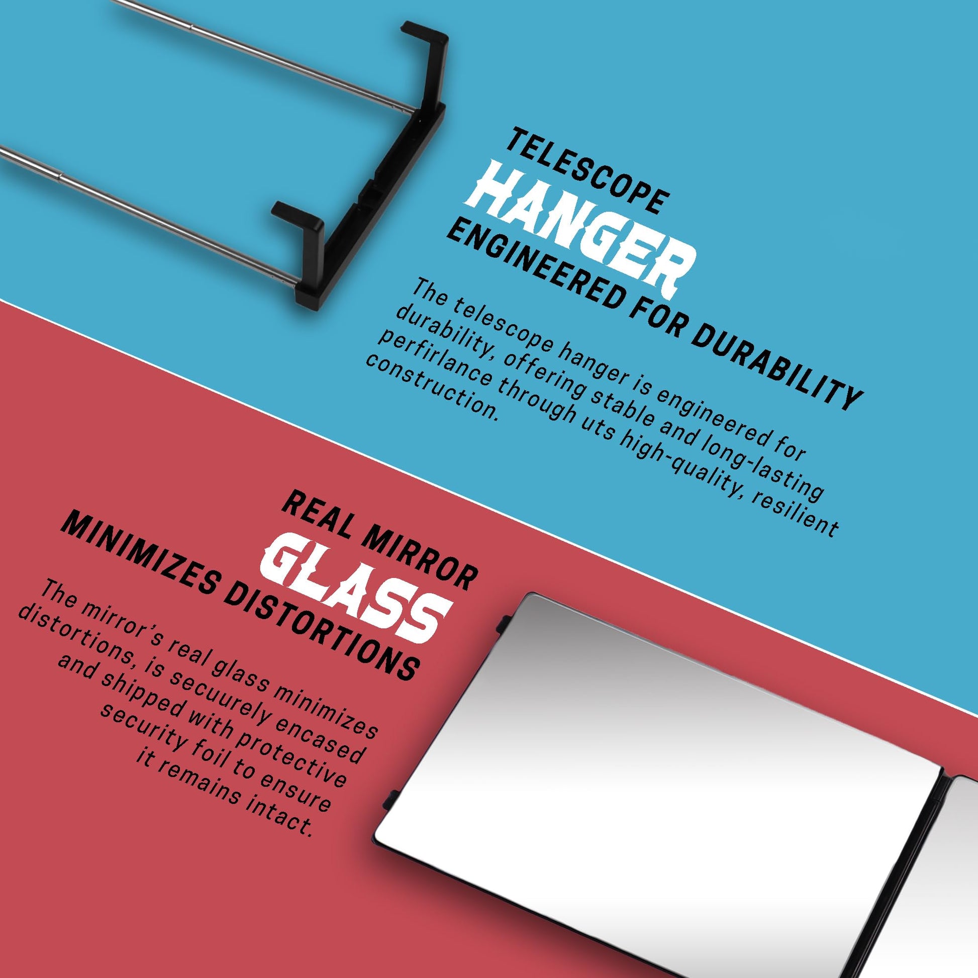 The 360 Mirror - 3 Way Adjustable Trifold Barber Mirror for Self Hair Cutting - Tri Fold Self Haircut System for Men and Women Braiding - Available at All In One Marketplace Canada