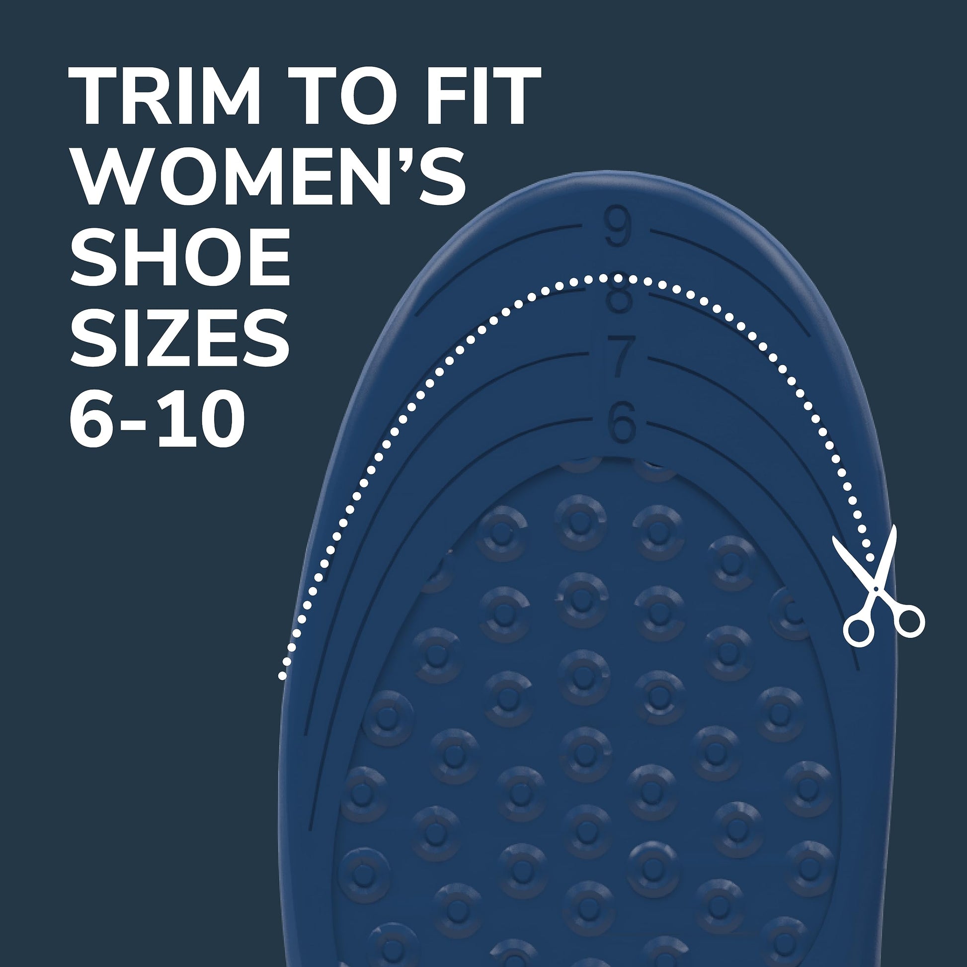 Dr. Scholl’s® Plantar Fasciitis Pain Relief Orthotics Scientifically Designed to Relieve Pain of Plantar Fasciitis, Cut to Fit Inserts: Women's Size 6-10, 1 Pair - Available at All In One Marketplace Canada
