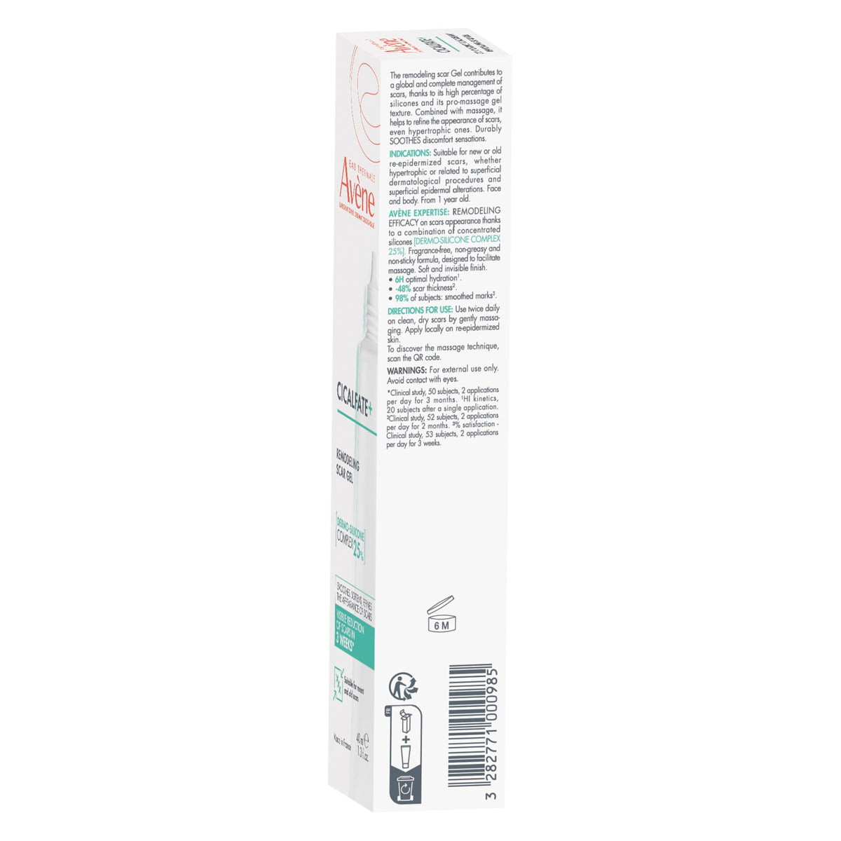 Eau Thermale Avene Cicalfate+ Silicone Scar Gel Post-Surgery, 40 mL