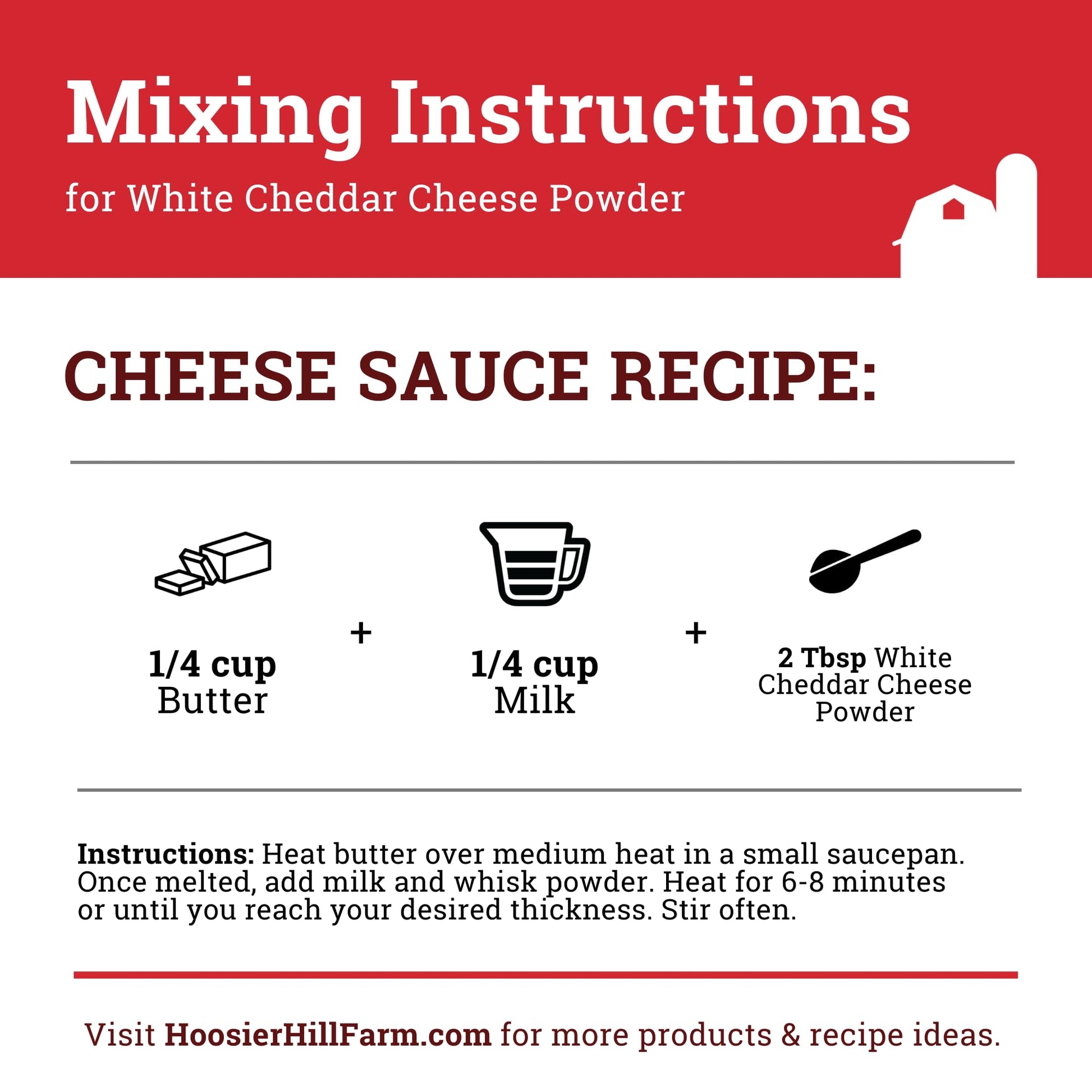Hoosier Hill Farm White Cheddar Cheese Powder, 1 Pound